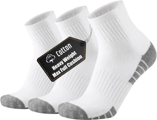 Vista 15 de ONKE Calcetines de corte bajo para hombre, ejercicio atlético, correr Negro1