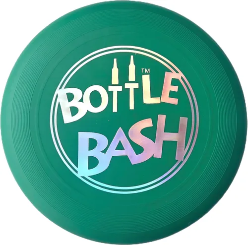 Vista 2 de Bottle Bash Outdoor Flying Disc Game Set – Frisbee Toss Backyard and Beach Game for Family, Adult & Kids - Beersbee & Polish Horseshoes