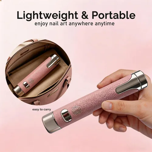 Vista 7 de Mini UV Nail Lamp for Gel Nails, Rechargeable Handheld Gel X Lamp with Smart Auto Sensor, 360 Gooseneck Magnetic Stand, Dual Timer & LED Display