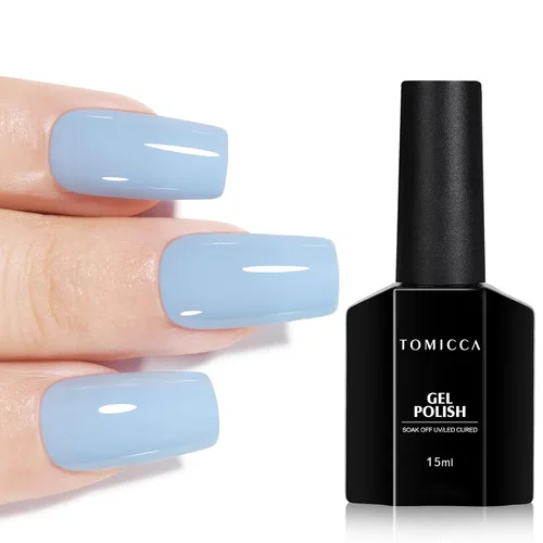 Vista 19 de TOMICCA Esmalte de uñas de gel marrón café, 0.5 onzas líquidas, esmalte de uñas de secado con LED UV para arte de uñas, manicura en casa, otoño e