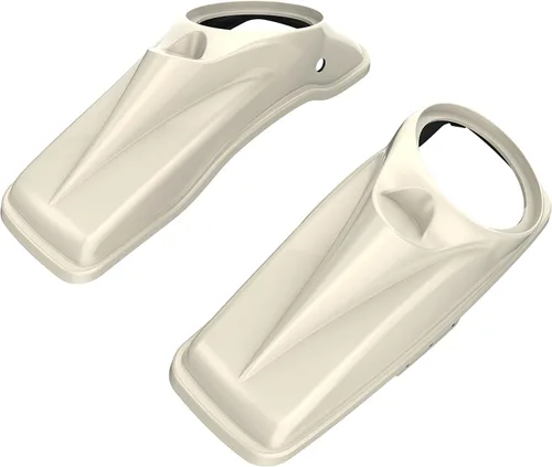 Vista 54 de Tapas para bocinas de motocicleta aptas para 2014+ Harley Touring Hard Saddle Bags - Whisky ámbar, 8 pulgadas Amber Whiskey