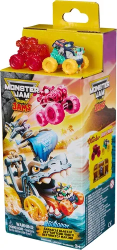 Vista 7 de Monster Jam Mini Jams Megalodon Barnacle Blaster Monster Truck Playset