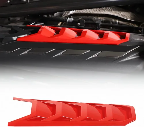 Vista 9 de Cubierta de cubierta de cubierta de motor compatible con Chevrolet Corvette C8 2020-2023, cubierta de motor de borde, accesorios C8, 1 unidad