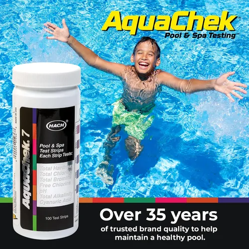 Vista 7 de Tiras de prueba para piscina/spa AquaChek, Blanco