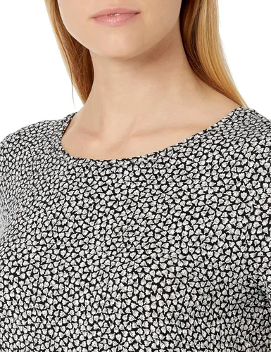 Vista 4 de Tienda Essentials Camiseta estilo túnica de manga corta para mujer, paquete de 2