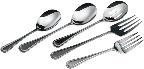 Vista 2 de Winco Cuchara de banquete de acero inoxidable Shangarila de 14 1/2" (juego de 12) Apto para lavavajillas, servicio de catering, ideal