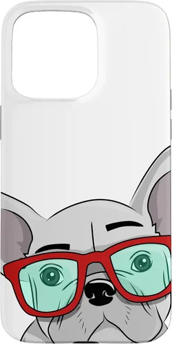 Vista 31 de French Bulldog Cute Glasses Frenchie Case for iPhone 17