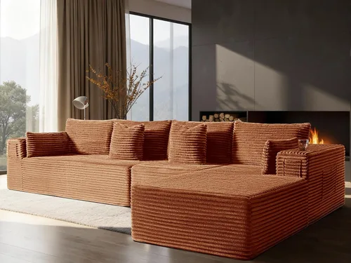 Vista 61 de Sofá modular de gran tamaño de 108 pulgadas, cómodo sofá deshuesado en forma de U para sala de estar, asientos extra profundos, sin montaje, sofá