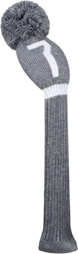 Vista 15 de Scott Edward Cubierta de palo de golf de punto gris para madera de conductor (460 cc) madera de calle e híbrida/UT con número grande blanco 1/3/4/5