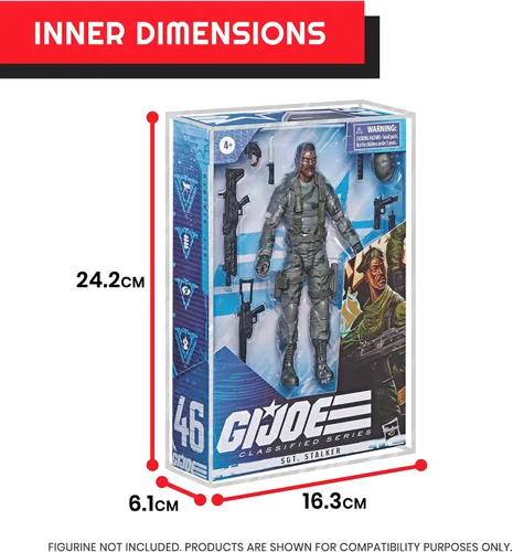 Vista 12 de EVORETRO Estuche Protector de Exhibición para Figuras de Acción Compatible con Figuras de Acción de la Serie Clasificada GI Joe de 6 Pulgadas