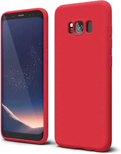 Vista 486 de oakxco Funda para teléfono Samsung Galaxy S8 de silicona líquida, delgada y fina de gel de goma suave TPU cubierta protectora simple llana