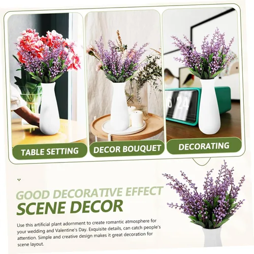 Vista 8 de Levemolo Rtificial Plants - Paquete de 3 enredaderas falsas para decoración de bodas, proyectos de bricolaje y adornos para el hogar