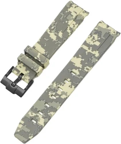 Vista 11 de Correa de camuflaje para Omega Moon Curvo Extremo Pulsera de goma de silicona Hombres Mujeres Sport Watch Band Accesorio 0.787 in