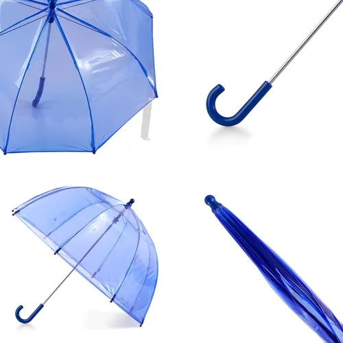 Vista 3 de Totes- Paraguas de burbujas transparente para niños con mango de fácil agarre), 2236-BLU