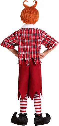 Vista 5 de Red Munchkin Costume for Kids, Lollipop Guild Member Halloween Outfit