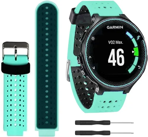 Vista 4 de Threeeggs Correa de reloj deportivo de silicona de repuesto para Forerunner 220 230 235 620 630 735XT Smartwatch Correa de muñeca