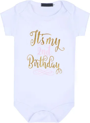 Vista 2 de ODASDO Conjunto de 3 piezas para bebé niña con tutú de princesa para el primer segundo semestre de cumpleaños, falda + diadema