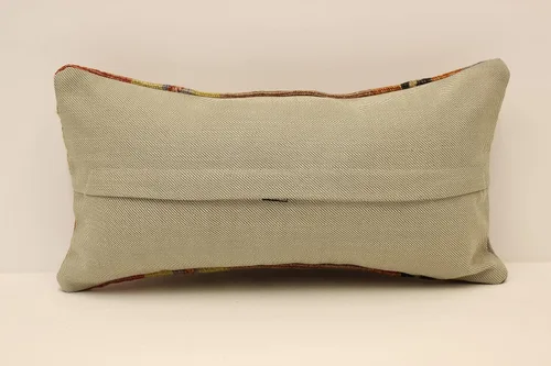 Vista 4 de Lumbar Cushion Cover, 8x16 in, 20X40 cm, Sofa Pillow, Turkish Kilim Cushion, Throw Pillow Cover, Decorative Boho Pillow