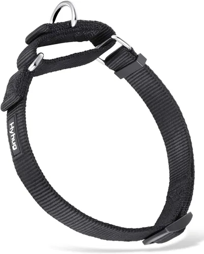 Vista 27 de Hyhug Collar Martingale para perros pequeños, color verde, resistente a prueba de escape, nailon duradero, sin hebilla, ideal para entrenamiento