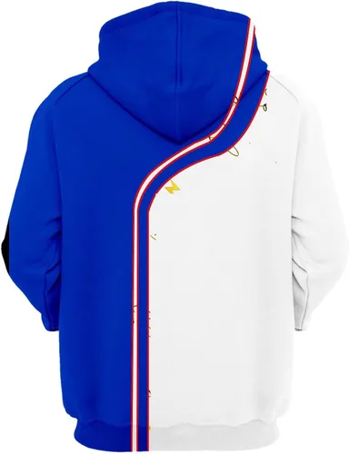 Vista 2 de Sudadera unisex con capucha impresa en 3D de dibujos animados para hombres y mujeres