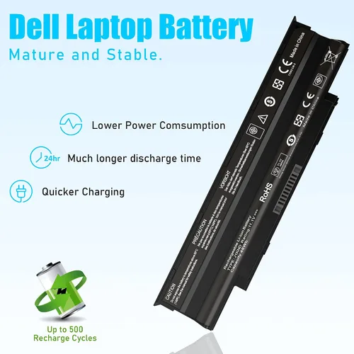 Vista 4 de SLE-TECH J1KND - Batería de repuesto para Dell Inspiron 13R 14R 15R 17R N3010 N4010 N4110 N5010 N7010 N5050 N5040 1540 4T7JN P20G 3750 3550 3420 M5