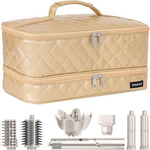 Vista 15 de ZRRAJOY Estuche de almacenamiento de doble capa para Shark Flexstyle, estuche de transporte de viaje para Shark 430/440 Flexstyle, bolsa Beige