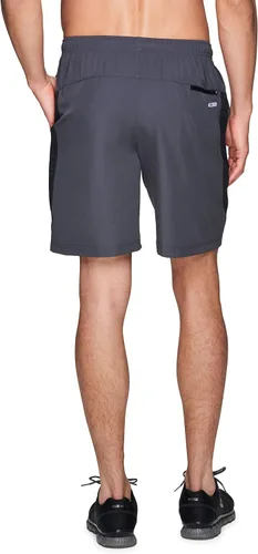 Vista 32 de RBX Active - Pantalones cortos de baloncesto para hombre, 9 pulgadas, elásticos, con bolsillos