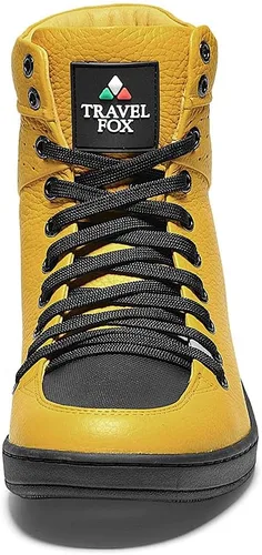 Vista 13 de TRAVEL FOX Unisex Clásico 900 Nappa Cuero Puntera Redonda con Cordones Altas Tops