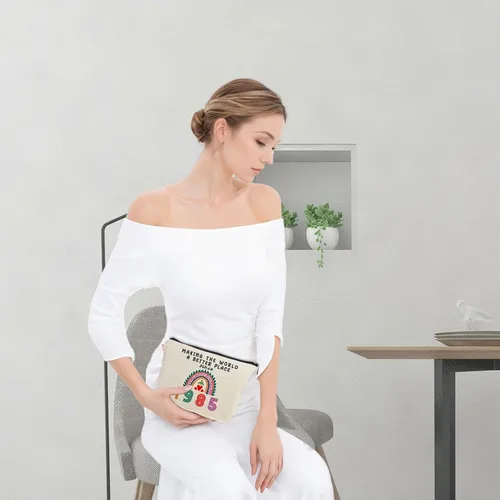 Vista 5 de ancpeany Regalos de cumpleaños número 41 para mujeres, ella, decoraciones de cumpleaños 41, bolsas de maquillaje, ideas de regalo para mamá, esposa