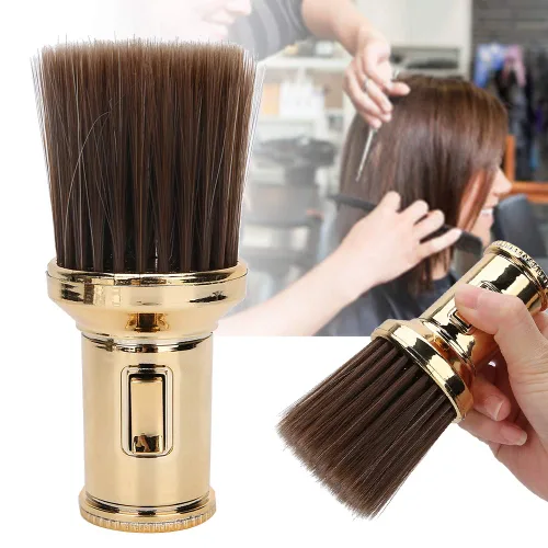 Vista 5 de Cepillo de plumero de cuello de peluquería, cepillo multifuncional para barrer de cabello roto cepillo de plumero para el cuello, cepillo de afeitar