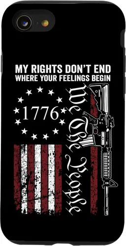 Vista 18 de My Rights Don't End Where Your Feelings Begin USA Gun Flag Case for iPhone 17