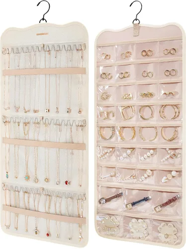 Vista 12 de Bolsas para joyería BAGSMART 50 piezas, pequeñas bolsas con cierre de cremallera para anillos, 5 x 7.6 cm, PVC, para empaquetado de aretes