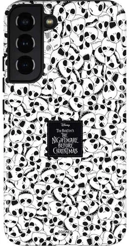 Vista 6 de Skinit Pro Phone Case Compatible with Galaxy S22 Plus - Officially Licensed Disney The Nightmare Before Christmas Jack on Spiral Hill Art Design