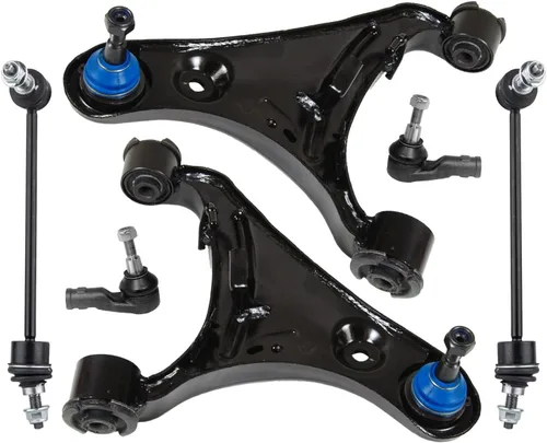 Vista 124 de Detroit Axle - Kit de extremo delantero para Chrysler 300 Dodge Charger 2011-2023 Challenger, 2 Lower Rearward Control Arms 2 Outer Tie Rods 2