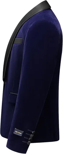 Vista 3 de Trajes de terciopelo para niños, esmoquin de ajuste delgado, 2 piezas, chaqueta y pantalones, tallas formales 4-14, traje de portador de anillos
