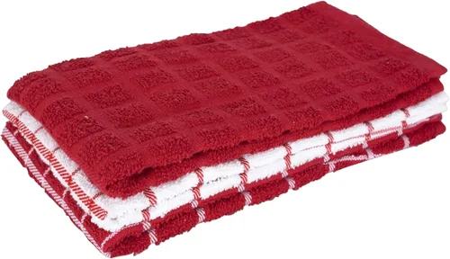 Vista 27 de Ritz Premium Toallas de Cocina de Felpa de Algodón 100% a Cuadros - Altamente Absorbentes, Súper Suaves, de Larga Duración, 25"x15", Paquete de 3