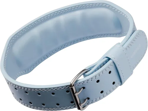 Vista 2 de UPPPER Cinturón de levantamiento de pesas - Cinturón de elevación cónico de doble punta de 4 a 2.5 pulgadas para hombres y mujeres - Soporte de Azul