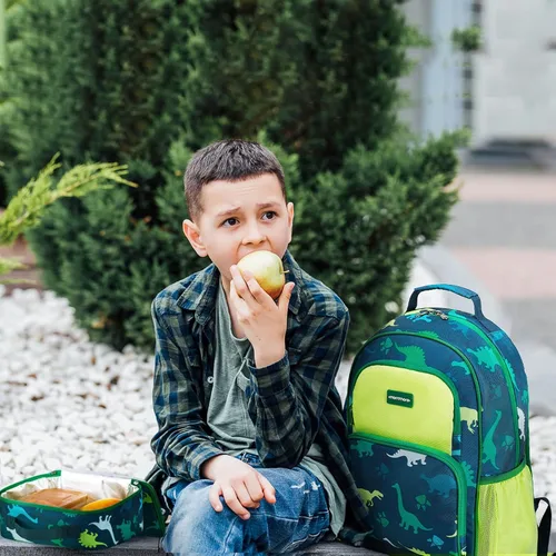 Vista 2 de mommore Juego de mochila para niños y niñas de 4 a 8 años A-dinosaurio