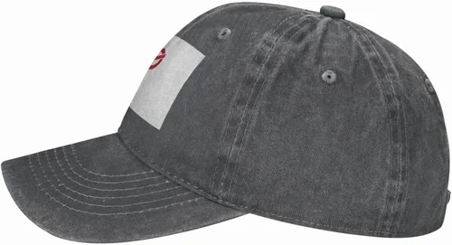 Vista 2 de Flag of Soka Saitama Denim Cloth Daddy Hat Baseball Cap Adjustable Black Hat