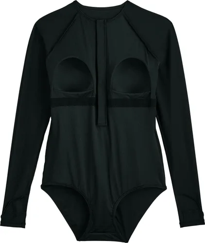 Vista 2 de Coolibar UPF 50 - Traje de baño escalante de manga larga para mujer protector solar