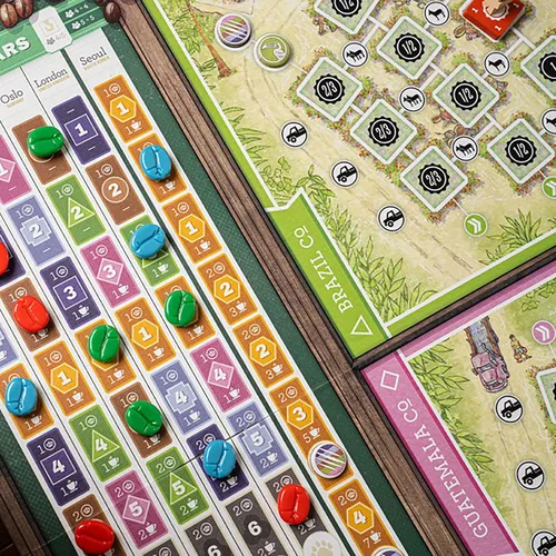 Vista 6 de Capstone Games: Coffee Traders - Juego de mesa de estrategia, 3-5 jugadores, edades 12+, 120 minutos