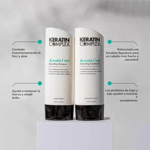 Vista 5 de Keratin Complex - Champú suavizante Keratin Care - 33.8 fl oz