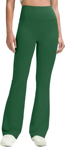 Vista 4 de Unthewe Leggings acampanados de cintura alta para mujer, control de abdomen, pantalones casuales para yoga, entrenamiento, gimnasio