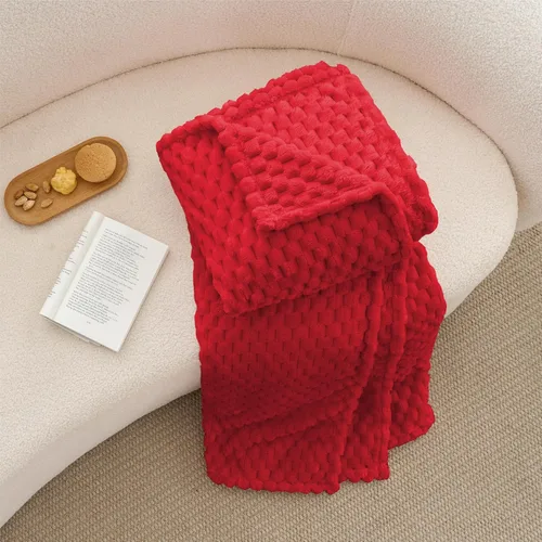 Vista 120 de BEDELITE Manta de forro polar para sofá y cama, manta decorativa de jacquard 3D de almendra, súper suave y acogedora, manta mullida cálida adecuada