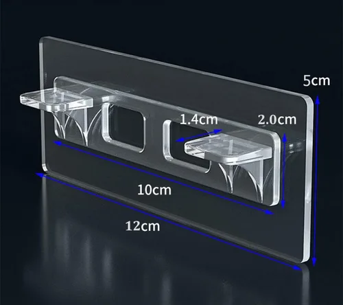 Vista 3 de 12 clips de estante de gabinete sin taladro, soporte adhesivo para estante, clavijas de estante para estantes, clips de estante de gabinete, soporte