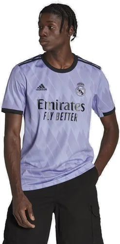 Vista 2 de adidas Camiseta de fútbol Real Madrid 2223 Away para hombre, Púrpura claro