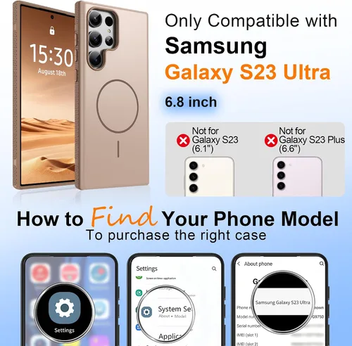 Vista 147 de Jshru Funda para Samsung Galaxy S26 Plus/Galaxy S25 Plus: para Galaxy S24 Plus [compatible con Magsafe] [2 protectores de pantalla HD] cubierta