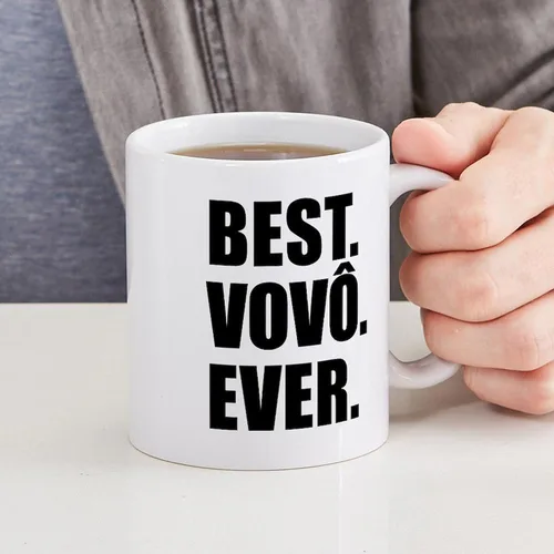 Vista 4 de CafePress Best Vovo Ever Grandpa - Taza de café de cerámica (11.0 fl oz)