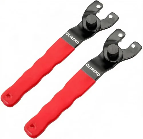 Vista 11 de Amoladora angular Llave de pasador ajustable universal para máquina amoladora angular (rojo)