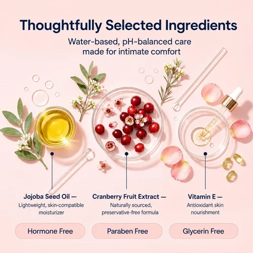 Vista 7 de LUVENA Hidratante – Hidratante vaginal y apoyo para la menopausia para mujeres – Sequedad íntima femenina, enrojecimiento, irritación, alivio